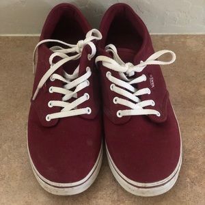 Burgundy Vans